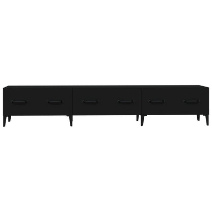 Mobile Porta TV Nero 150x34,5x30 cm in Legno Multistrato - homemem39