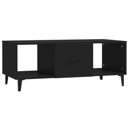 Tavolino da Salotto Nero 102x50x40 cm in Legno Multistrato | homemem39