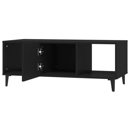 Tavolino da Salotto Nero 102x50x40 cm in Legno Multistrato | homemem39