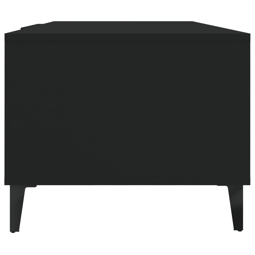Tavolino da Salotto Nero 102x50x40 cm in Legno Multistrato | homemem39