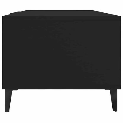 Tavolino da Salotto Nero 102x50x40 cm in Legno Multistrato