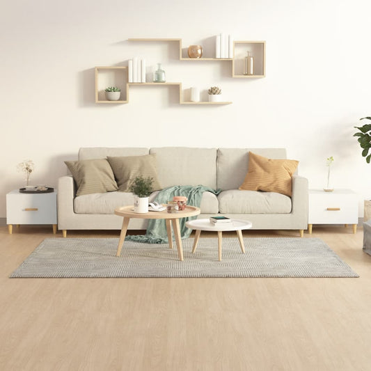 Tavolini da Salotto 2 pz Bianchi 50x50x40 cm Legno Multistrato | homemem39