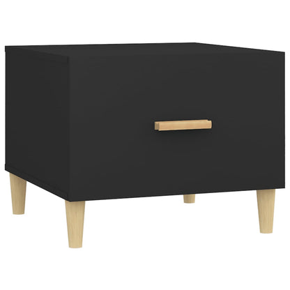 Tavolino da Salotto Nero 50x50x40 cm in Legno Multistrato | homemem39