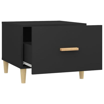 Tavolino da Salotto Nero 50x50x40 cm in Legno Multistrato | homemem39