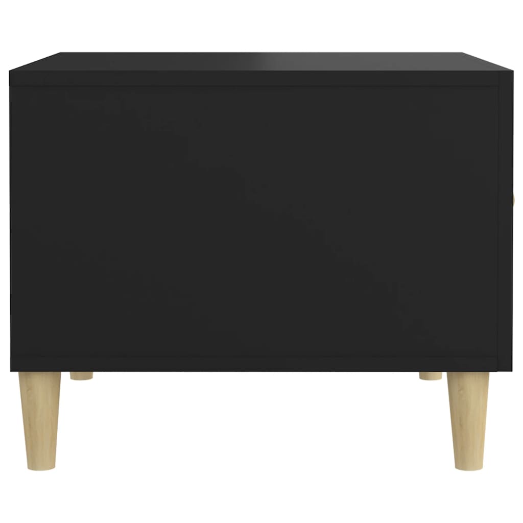 Tavolino da Salotto Nero 50x50x40 cm in Legno Multistrato | homemem39
