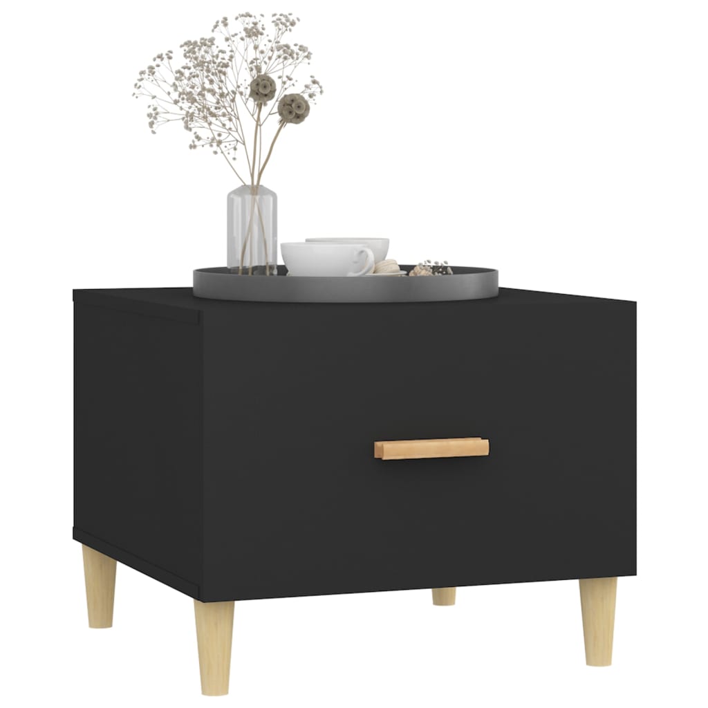 Tavolini da Salotto 2 pz Neri 50x50x40 cm in Legno Multistrato | homemem39