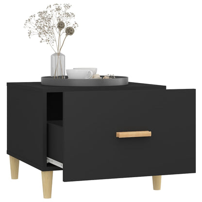Tavolini da Salotto 2 pz Neri 50x50x40 cm in Legno Multistrato | homemem39
