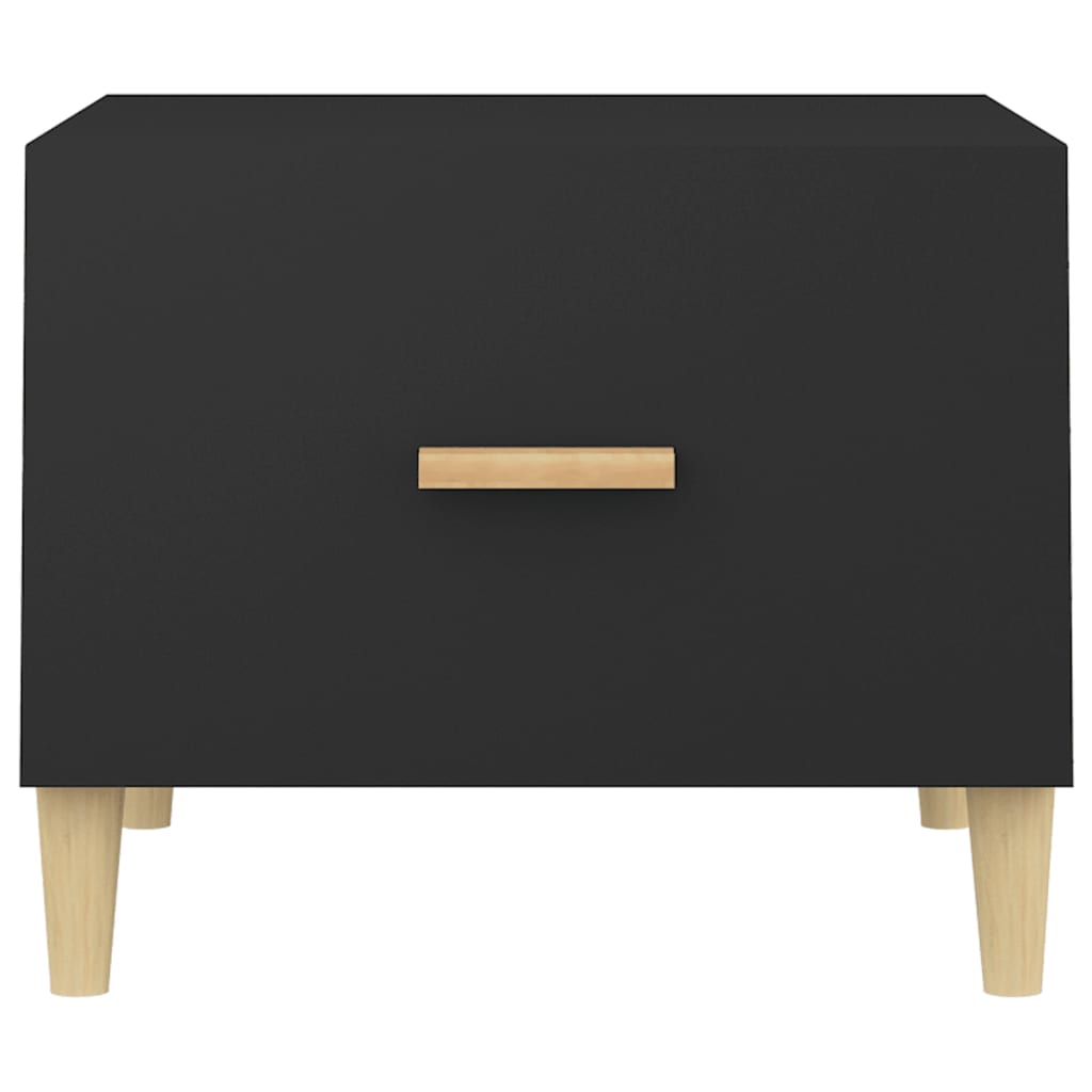 Tavolini da Salotto 2 pz Neri 50x50x40 cm in Legno Multistrato | homemem39