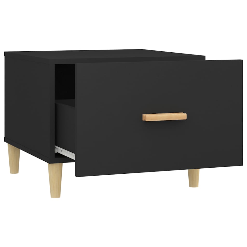 Tavolini da Salotto 2 pz Neri 50x50x40 cm in Legno Multistrato | homemem39