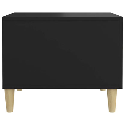 Tavolini da Salotto 2 pz Neri 50x50x40 cm in Legno Multistrato | homemem39