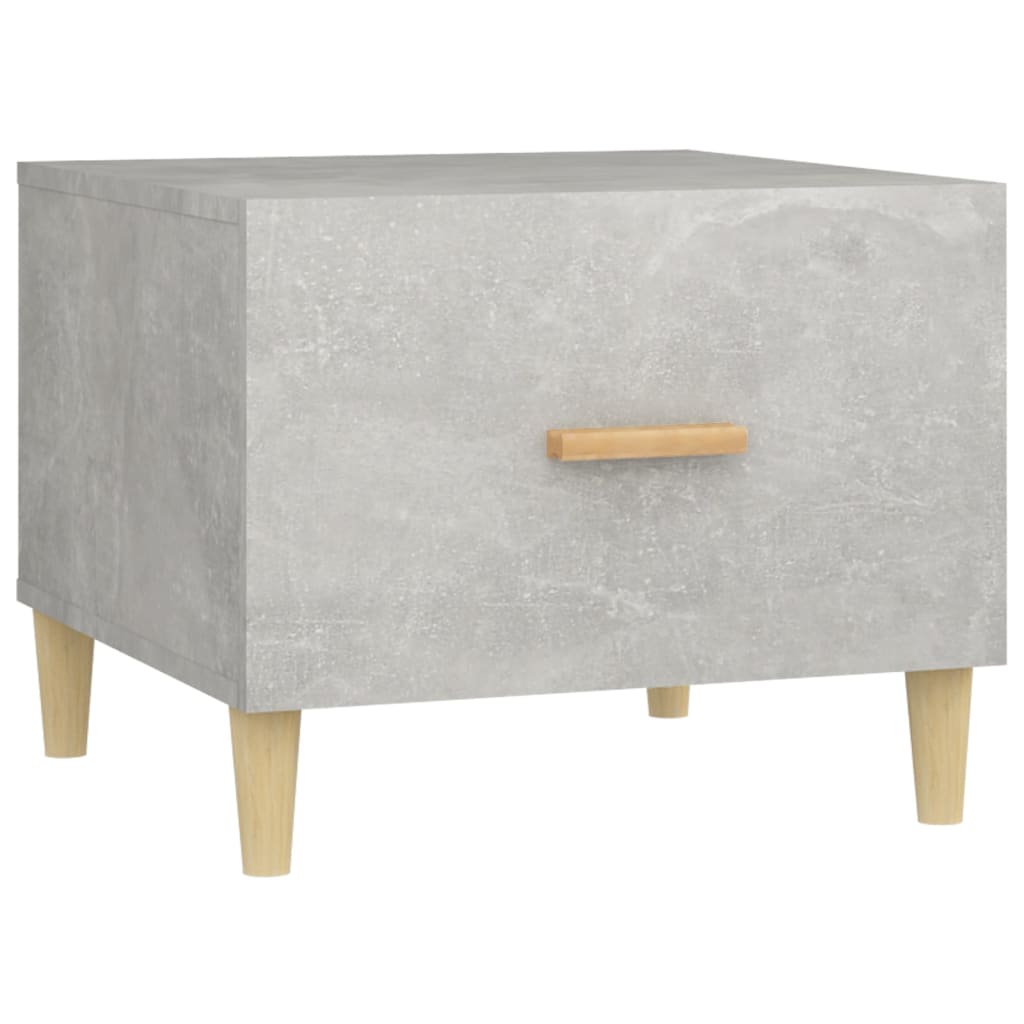 Tavolino Salotto Grigio Cemento 50x50x40 cm Legno Multistrato | homemem39