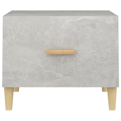 Tavolino Salotto Grigio Cemento 50x50x40 cm Legno Multistrato | homemem39