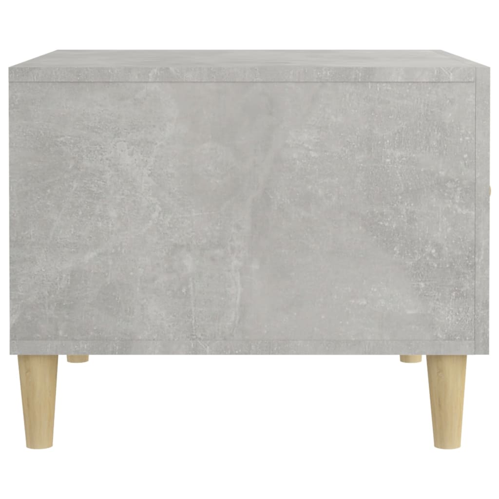 Tavolino Salotto Grigio Cemento 50x50x40 cm Legno Multistrato | homemem39
