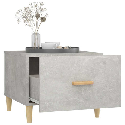 Tavolini Salotto 2pz Grigio Cemento 50x50x40 Legno Multistrato