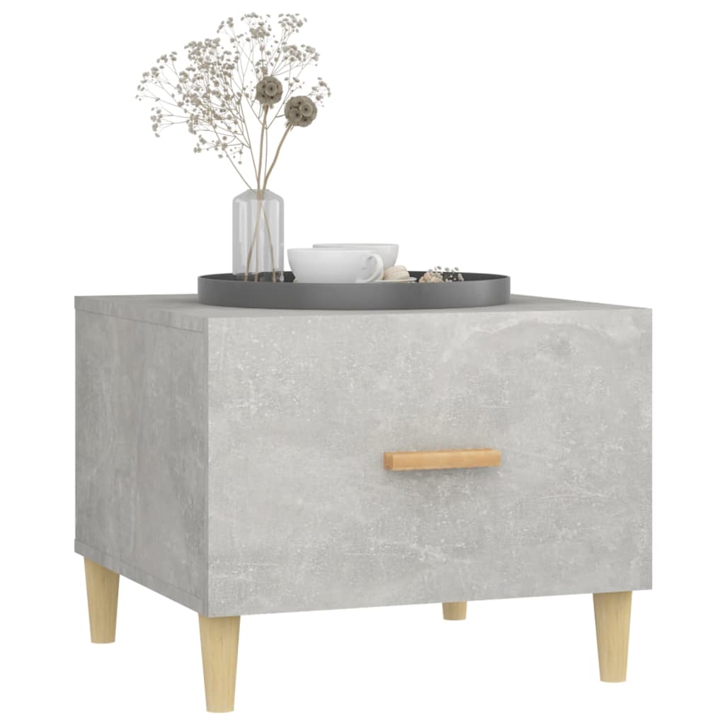 Tavolini Salotto 2pz Grigio Cemento 50x50x40 Legno Multistrato | homemem39