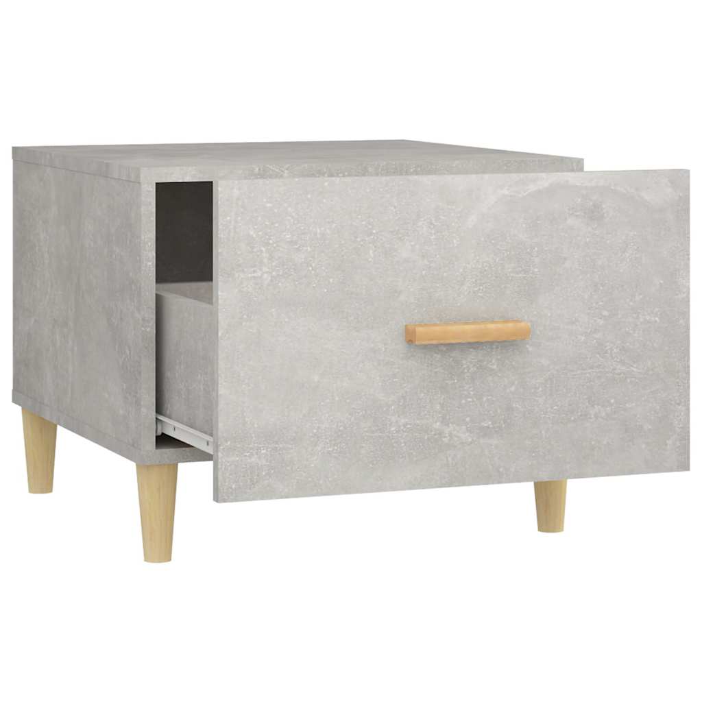 Tavolini Salotto 2pz Grigio Cemento 50x50x40 Legno Multistrato