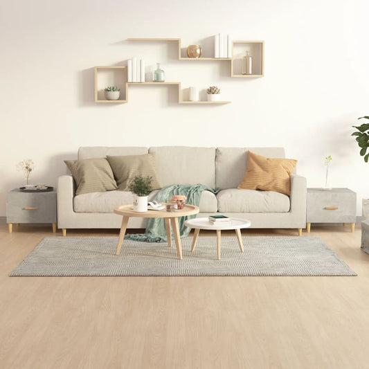 Tavolini Salotto 2pz Grigio Cemento 50x50x40 Legno Multistrato | homemem39