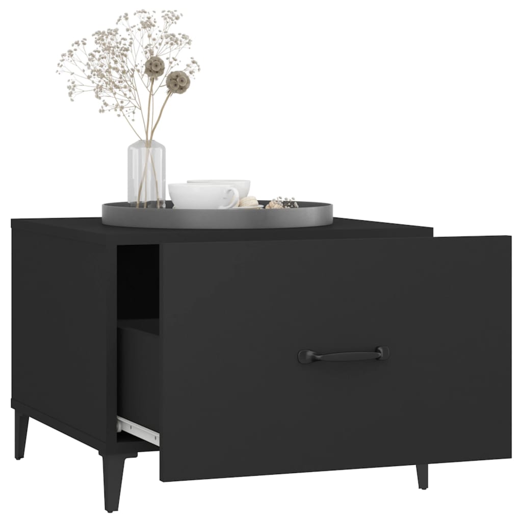Tavolini da Salotto Gambe in Metallo 2 pz Neri 50x50x40 cm | homemem39