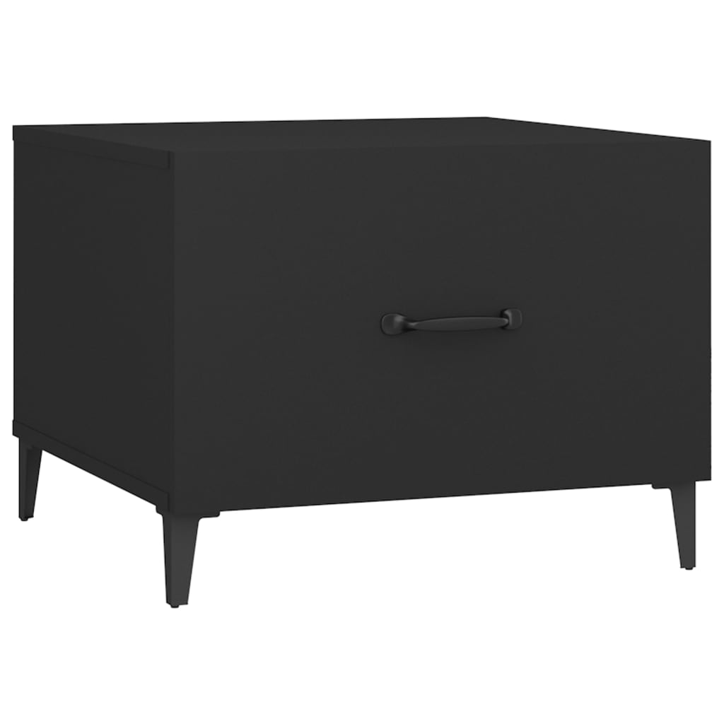 Tavolini da Salotto Gambe in Metallo 2 pz Neri 50x50x40 cm | homemem39