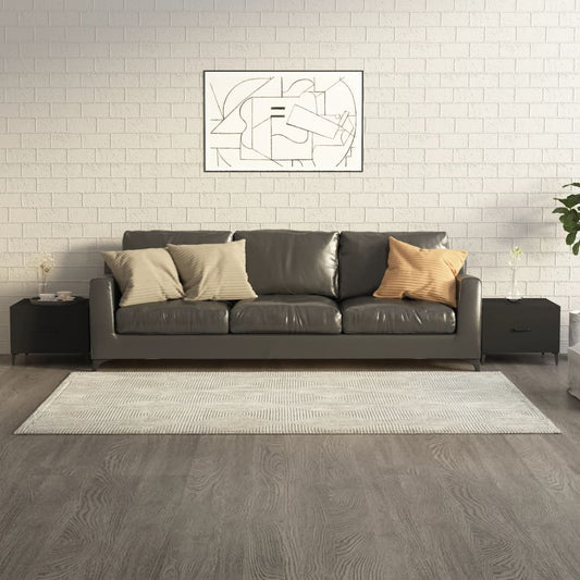 Tavolini da Salotto Gambe in Metallo 2 pz Neri 50x50x40 cm | homemem39
