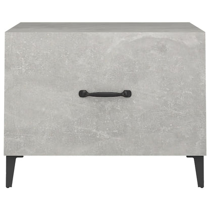 Tavolini Salotto Gambe in Metallo 2pz Grigio Cemento 50x50x40cm | homemem39