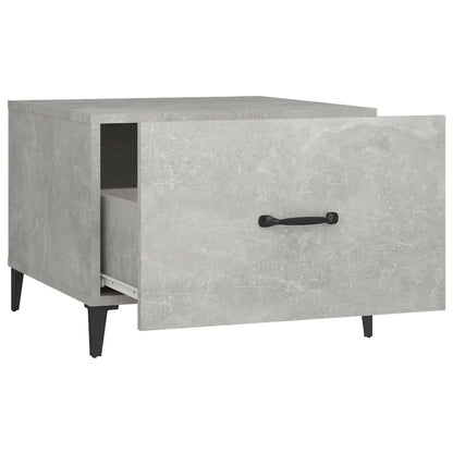 Tavolini Salotto Gambe in Metallo 2pz Grigio Cemento 50x50x40cm | homemem39