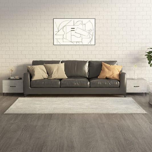 Tavolini Salotto Gambe in Metallo 2pz Grigio Cemento 50x50x40cm | homemem39