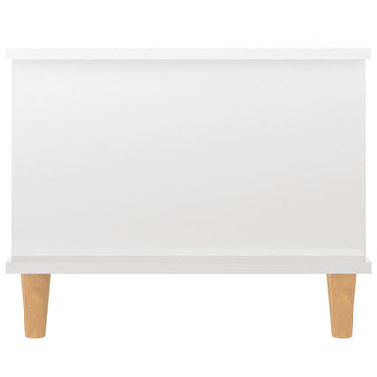 Tavolino da Salotto Bianco Lucido 90x50x40 cm Legno Multistrato - homemem39