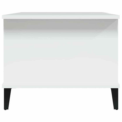 Tavolino da Salotto Bianco 90x50x40 cm in Legno Multistrato