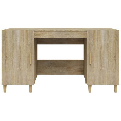 Scrivania Rovere Sonoma 140x50x75 cm in Legno Multistrato