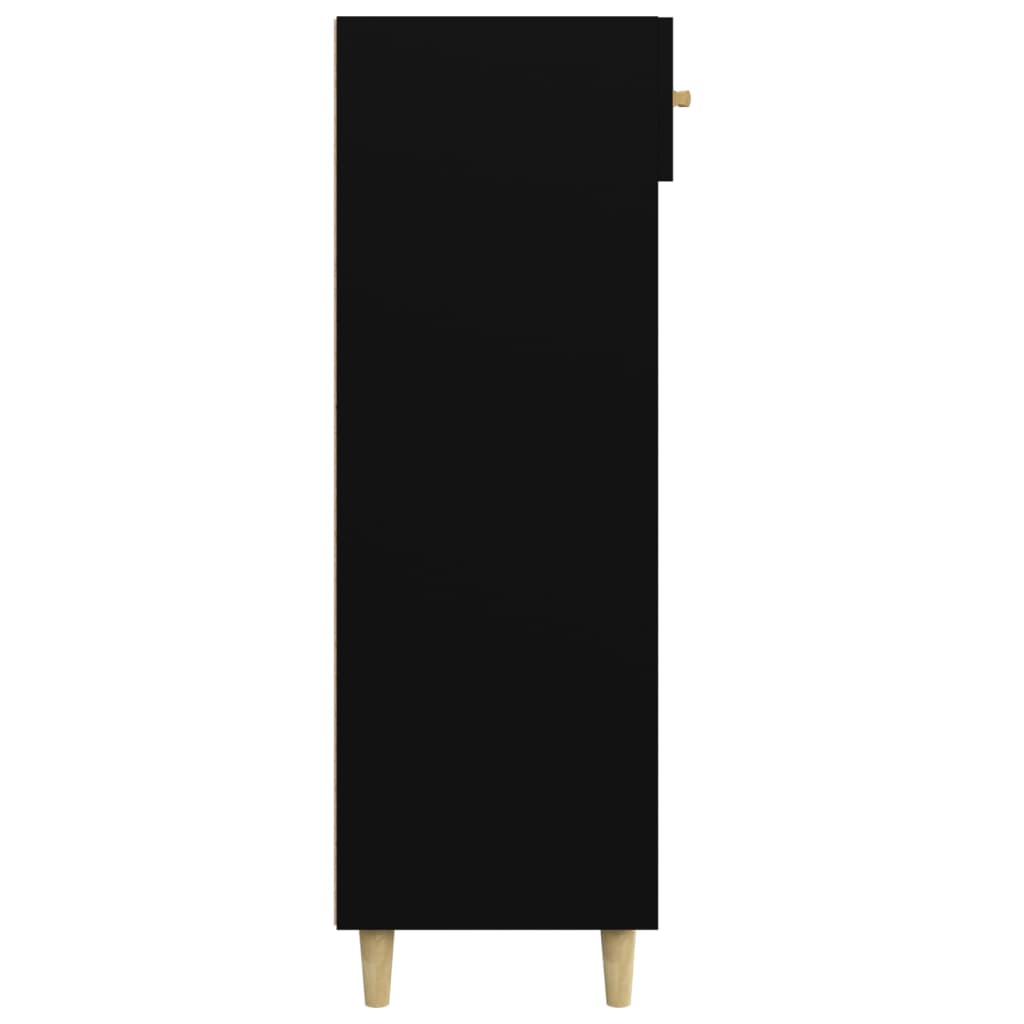 Scarpiera Nera 60x35x105 cm in Legno Multistrato - homemem39