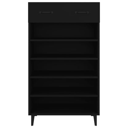 Scarpiera Nera 60x35x105 cm in Legno Multistrato - homemem39