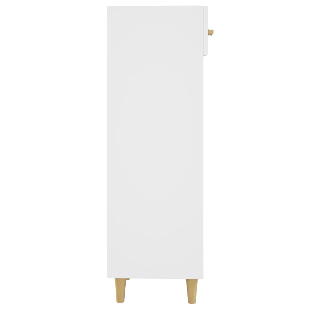 Scarpiera Bianca 30x35x105 cm in Legno Multistrato - homemem39
