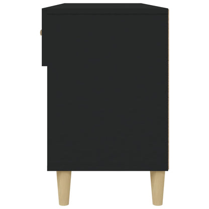 Scarpiera Nera 102x35x55 cm in Legno Multistrato - homemem39