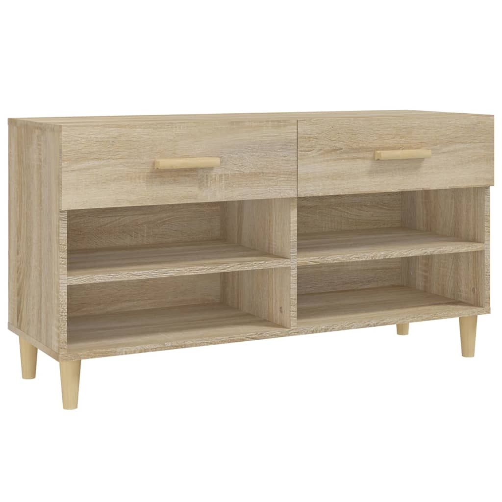 Scarpiera Rovere Sonoma 102x35x55 cm in Legno Multistrato - homemem39