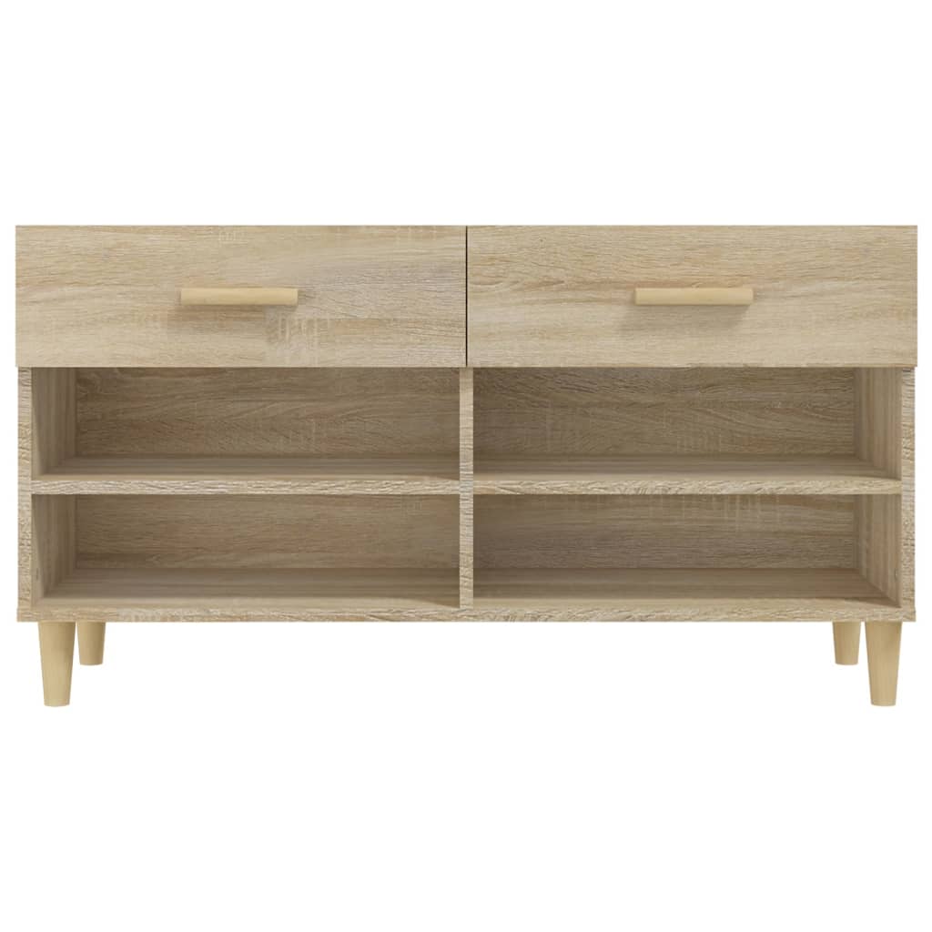 Scarpiera Rovere Sonoma 102x35x55 cm in Legno Multistrato - homemem39