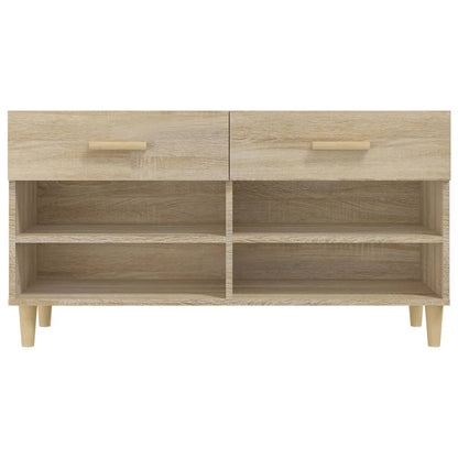 Scarpiera Rovere Sonoma 102x35x55 cm in Legno Multistrato - homemem39