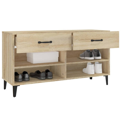 Scarpiera Rovere Sonoma 102x35x55 cm in Legno Multistrato - homemem39