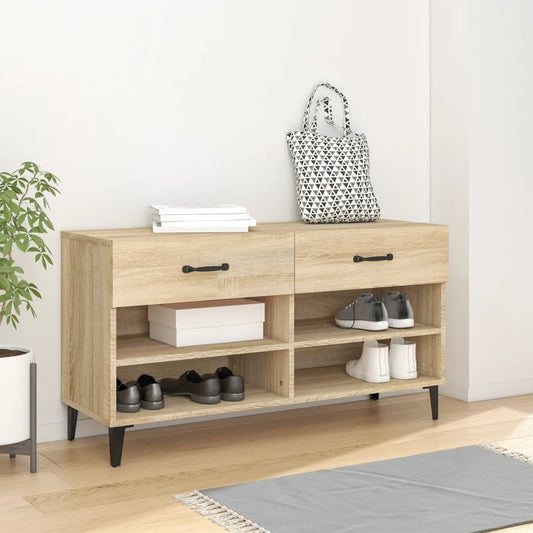 Scarpiera Rovere Sonoma 102x35x55 cm in Legno Multistrato - homemem39