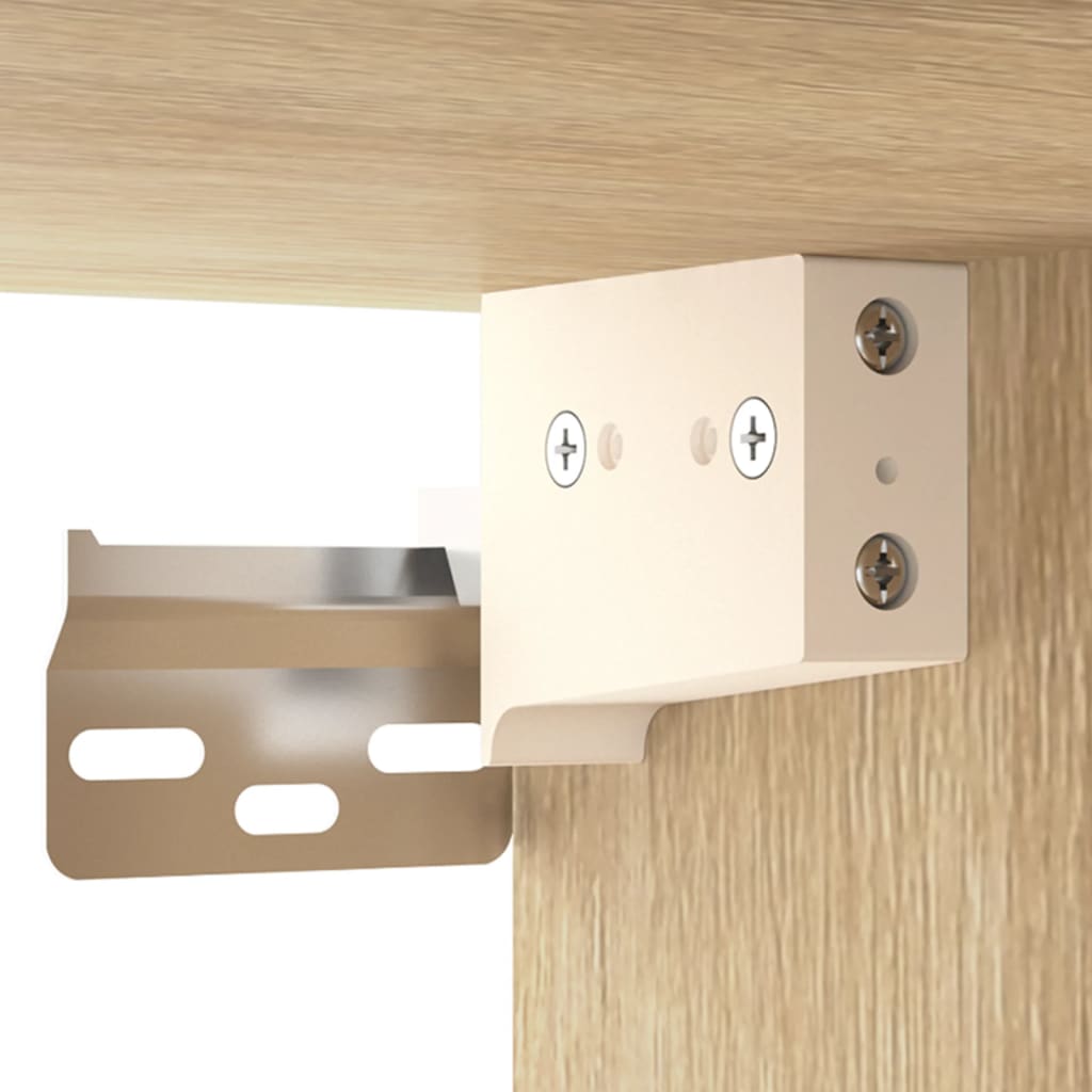 Comodino a Muro Rovere Sonoma 35x35x20 cm - homemem39