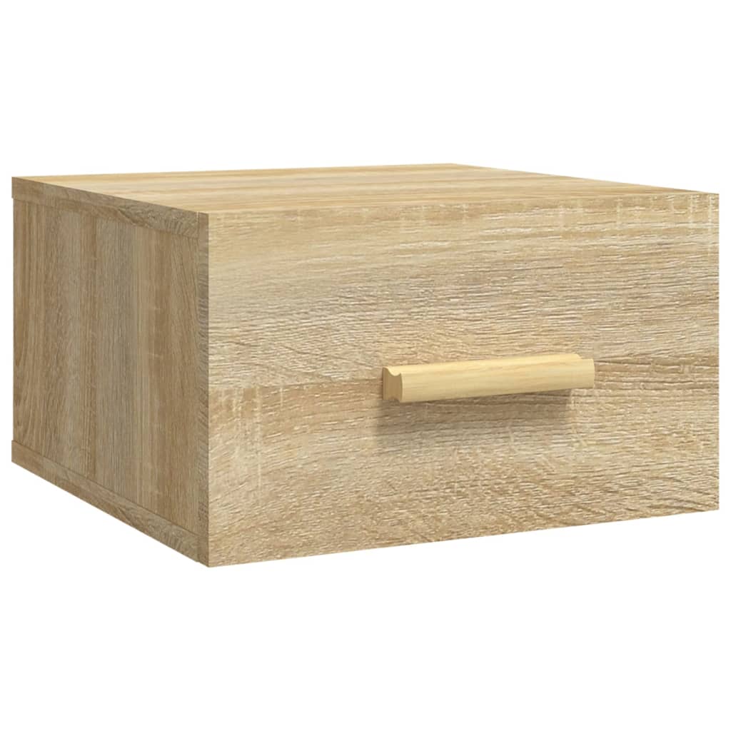 Comodini a Muro 2 pz Rovere Sonoma 35x35x20 cm - homemem39