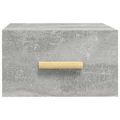 Comodino a Muro Grigio Cemento 35x35x20 cm - homemem39
