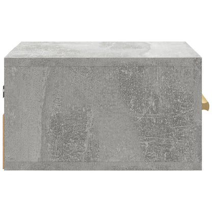 Comodino a Muro Grigio Cemento 35x35x20 cm - homemem39