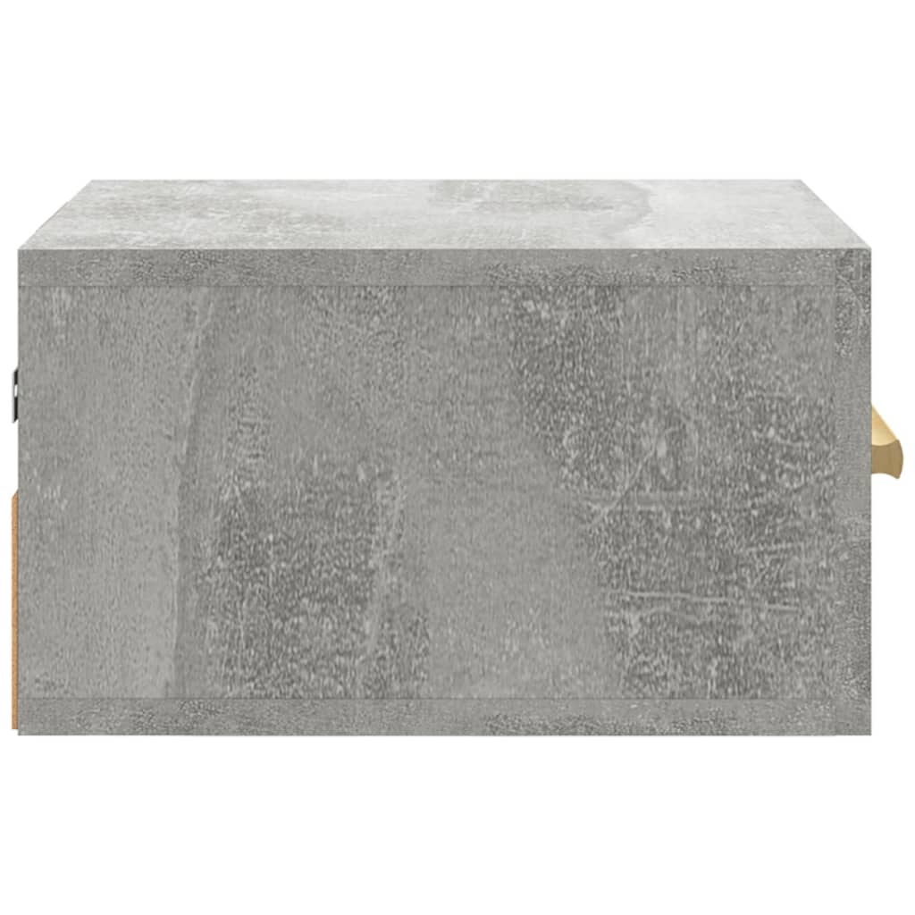 Comodini a Muro 2 pz Grigio Cemento 35x35x20 cm - homemem39