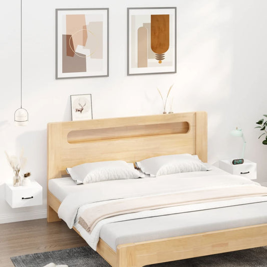 Comodini a Muro 2 pz Bianchi 35x35x20 cm - homemem39