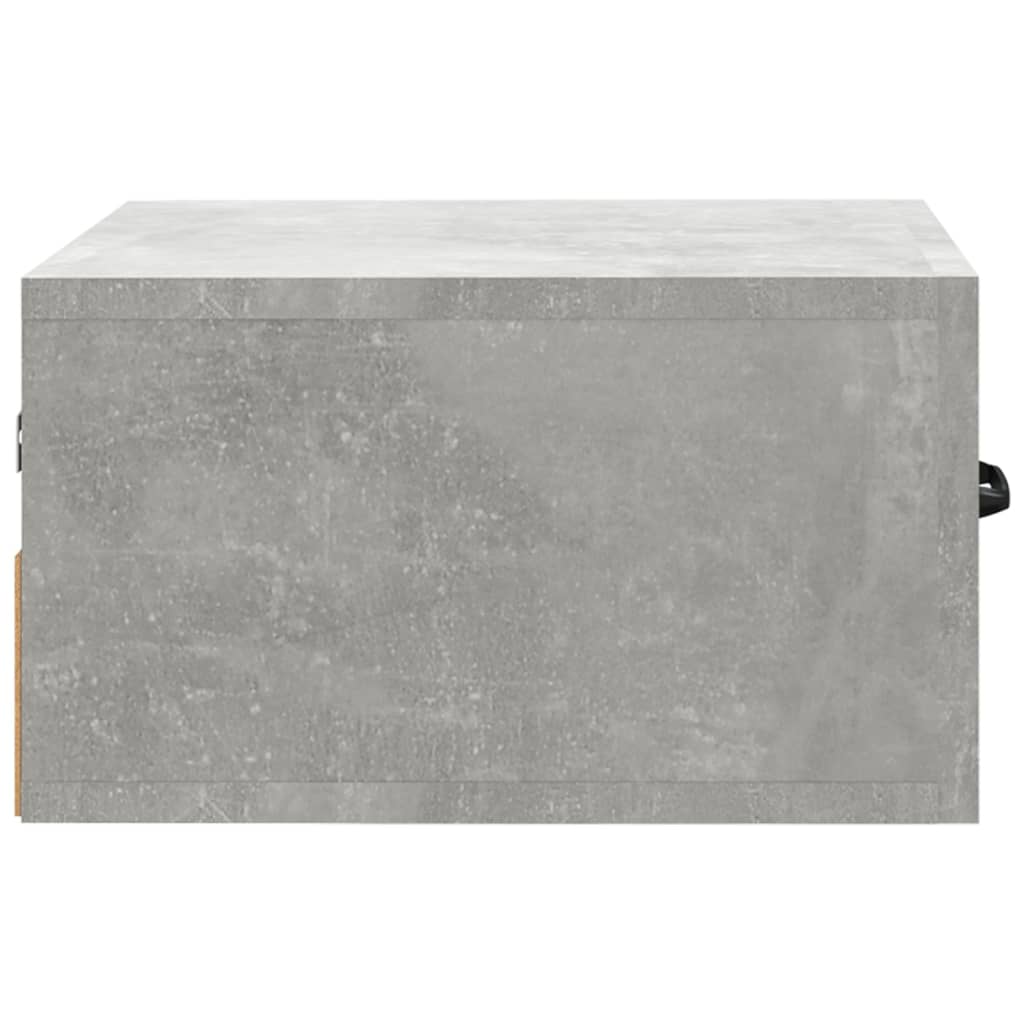Comodino a Muro Grigio Cemento 35x35x20 cm - homemem39