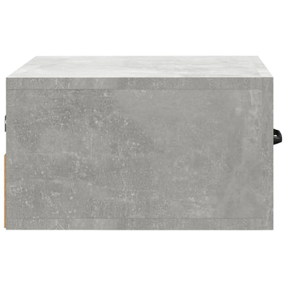 Comodino a Muro Grigio Cemento 35x35x20 cm - homemem39