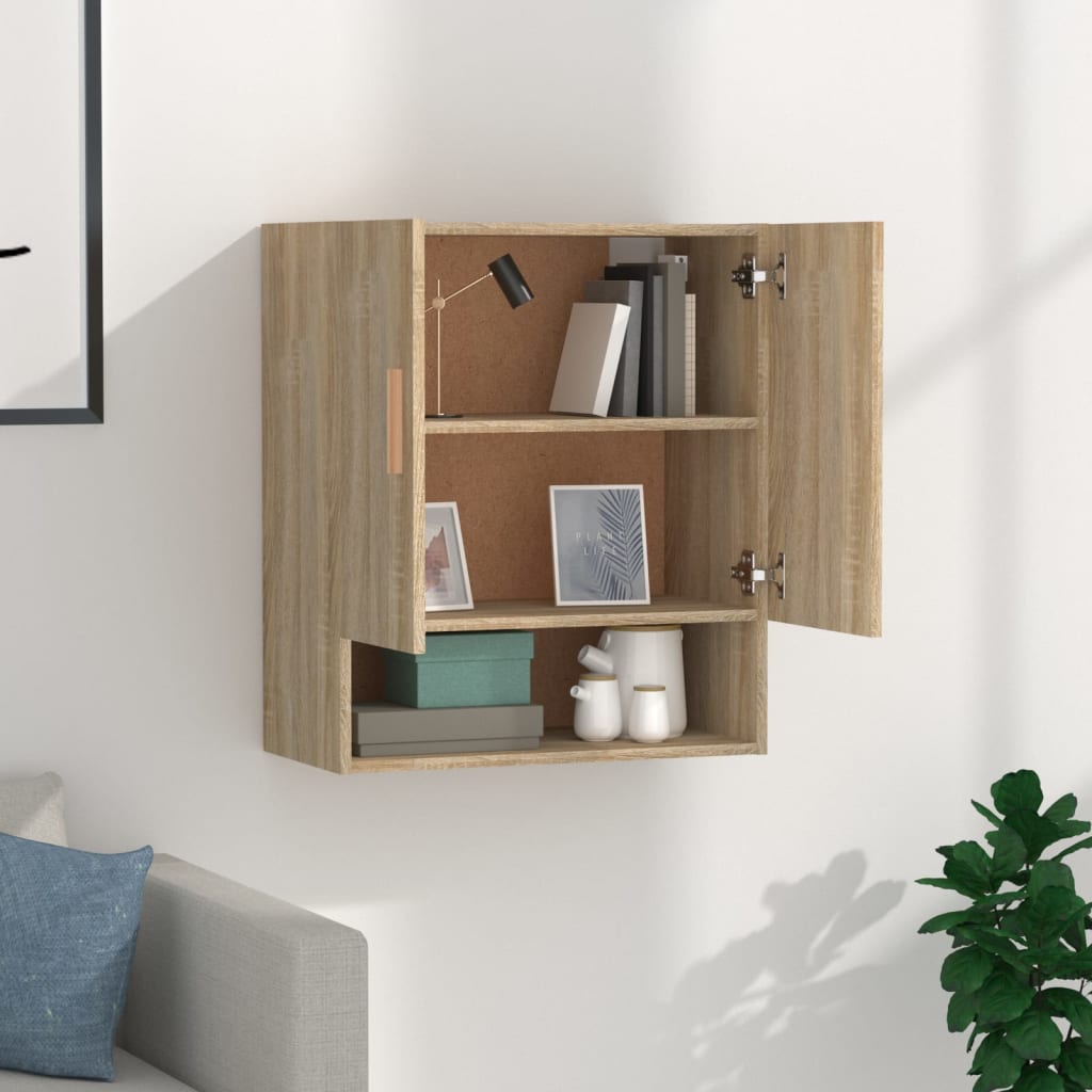 Armadietto a Muro Rovere Sonoma 60x31x70 cm Legno Multistrato | homemem39
