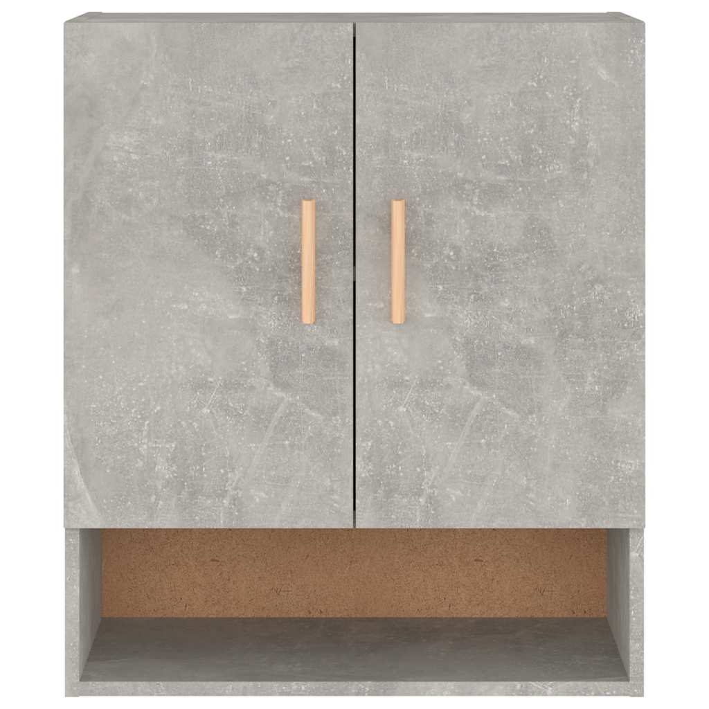 Armadietto a Muro Grigio Cemento 60x31x70 cm Legno Multistrato | homemem39