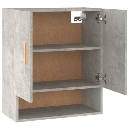 Armadietto a Muro Grigio Cemento 60x31x70 cm Legno Multistrato | homemem39